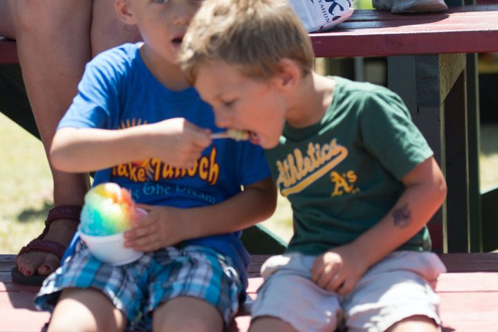a group of young children sitting on a bench